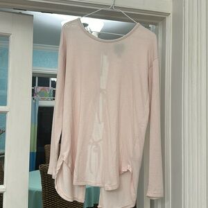 Aerie peachy pink long sleeve top